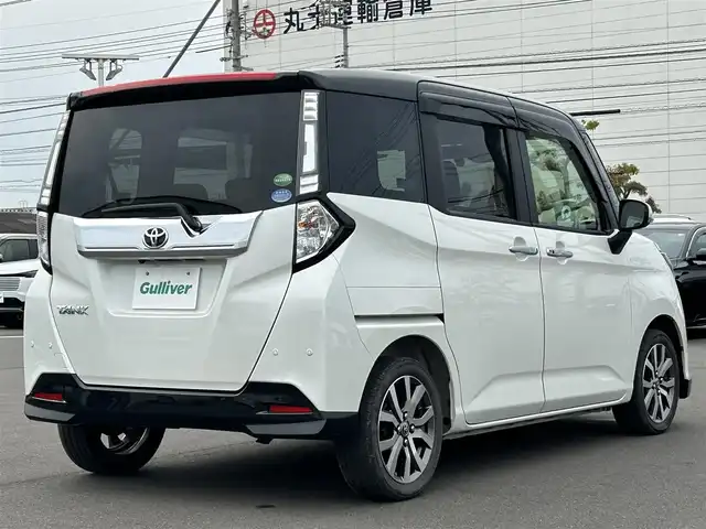 トヨタ タンク カスタムG－T 岡山県 2020(令2)年 3万km ブラックマイカメタリック/パールホワイト2トーン 純正ナビ　/両側パワースライドドア/衝突軽減システム　/クルーズコントロール　/横滑り防止装置　/盗難防止装置　/パーキングアシスト　/Bカメラ　　/純正アルミホイール　　/Bluetooth　/オートマチックハイビーム
