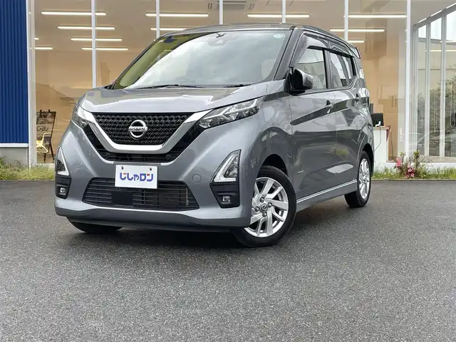 日産 デイズ ハイウェイスターX 福島県 2021(令3)年 8.7万km チタニウムグレーメタリック (株)IDOMが運営する【じしゃロンいわき店】の自社ローン専用車両になります。こちらは現金またはオートローンご利用時の価格です。自社ローンご希望の方は別途その旨お申付け下さい/登録時走行距離87021km/純正ディーラーオプションナビゲーション/型番：MM321D-L/【AM/FM/SD/USB】/アラウンドビューカメラ/バックカメラ/プッシュスタート/スマートキー/USBポート/サイドバイザー/フロアマット/純正アルミホイール