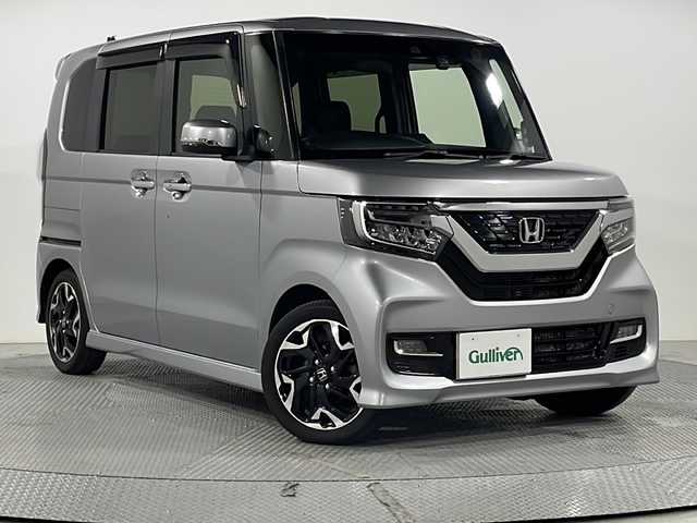 ホンダ Ｎ ＢＯＸ カスタム G EX ターボ ホンダセンシング 広島県 2018(平30)年 4.2万km ルナシルバーM 純正8型ナビ/両側パワースライドドア/バックカメラ/ハーフレザーシート/パドルシフト/ホンダセンシング/・衝突軽減ブレーキ/・レーンキープアシスト/・アダプティブクルーズコントロール/・オートハイビーム/・誤発進抑制機能/LEDヘッドランプ/純正15インチAW/ETC/ドライブレコーダー