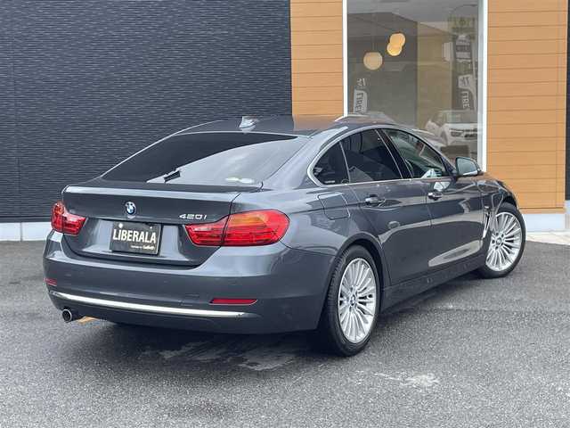 ＢＭＷ ４２０ｉ グランクーペ ラグジュアリー 栃木県 2014(平26)年 4.1万km グレー コンフォートアクセス/ナビ/バックカメラ/ETC/クルーズコントロール/ベージュ革シート/パワーシート /シートヒーター /パワーテールゲート/キセノンヘッドライト/オートライト/パークディスタンスコントロール/インテリジェントセーフティ/ヘッドアップディスプレイ/ドライブレコーダー