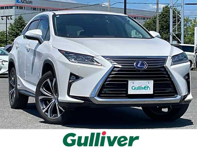 レクサス ＲＸ 450h バージョンL 道央・札幌 2016(平28)年 9万km ソニッククォーツ ４WD/純正SDナビ/AM/FM/CD/DVD/BT/フルセグ/ブルーレイ/ETC/全方位カメラ/プッシュスタート/MTモード付AT/100V充電/アイドリングストップ/AAC/クルーズコントロール/ステアリングスイッチ/コーナーセンサー