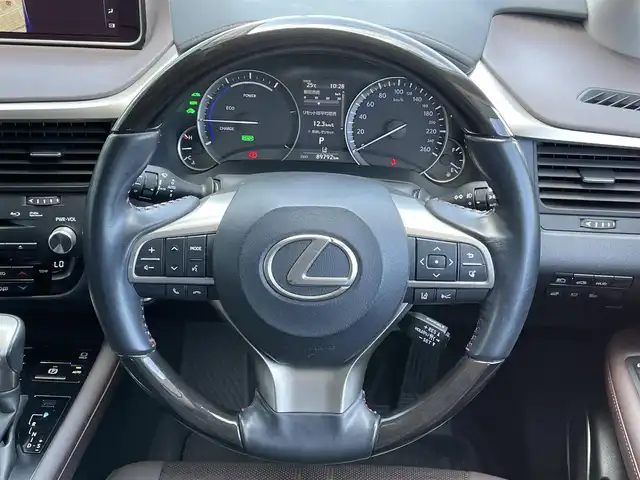 レクサス ＲＸ 450h バージョンL 道央・札幌 2016(平28)年 9万km ソニッククォーツ ４WD/純正SDナビ/AM/FM/CD/DVD/BT/フルセグ/ブルーレイ/ETC/全方位カメラ/プッシュスタート/MTモード付AT/100V充電/アイドリングストップ/AAC/クルーズコントロール/ステアリングスイッチ/コーナーセンサー