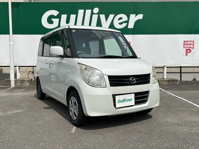 マツダ フレアワゴン ISリミテッド 福島県 2012(平24)年 8.6万km ホワイトパール 社外ナビ/（ワンセグ＆CD＆ラジオ）/左リアパワースライドドア/ハロゲンヘッドライト/フォグランプ/電動格納ミラー/スマートキー/プッシュスタート/Ｗエアバッグ/ＡＢＳ/ドアバイザー/純正フロアマット/取扱説明書
