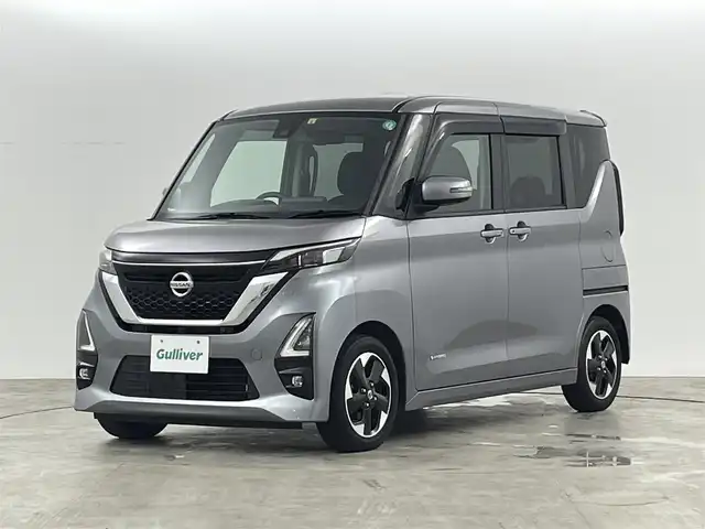 日産 ルークス HWS X プロパイロットED 福島県 2020(令2)年 4.9万km チタニウムグレーメタリック 360°セーフティアシスト/・インテリジェント エマージェンシーブレーキ/・インテリジェント FCW（前方衝突予測警報）/・インテリジェント LI（車線逸脱防止支援システム）/　　　　　　　　　　　　　　　　　　+LDW（車線逸脱警報）/・踏み間違い衝突防止アシスト/・RCTA（後退時車両検知警報）/・ハイビームアシスト/・インテリジェント クルーズコントロール/・標識検知機能/・インテリジェント アラウンドビューモニター/プロパイロット/・セーフティーシールド/純正ナビ　型式：MJ119D-W/・フルセグ/CD/SD/USB/AUX/Bluetooth/両側パワースライドドア/ＬＥＤヘッドライト/・オートライト/・LEDフォグランプ/ステアリングスイッチ/電子パーキング/・オートブレーキホールド/プッシュスタート/・アイドリングストップ/・スマートキー/フロアマット/ドアバイザー/ウィンカーミラー/純正14インチAW/保証書/記録簿