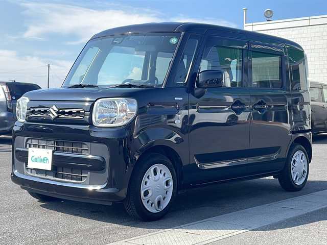 スズキ スペーシア HYBRID G 香川県 2018(平30)年 5.1万km ブルーイッシュブラックパール3 社外ナビ/フルセグTV/ETC/両側スライドドア/コーナーセンサー/車線逸脱/衝突軽減ブレーキ/オートライト