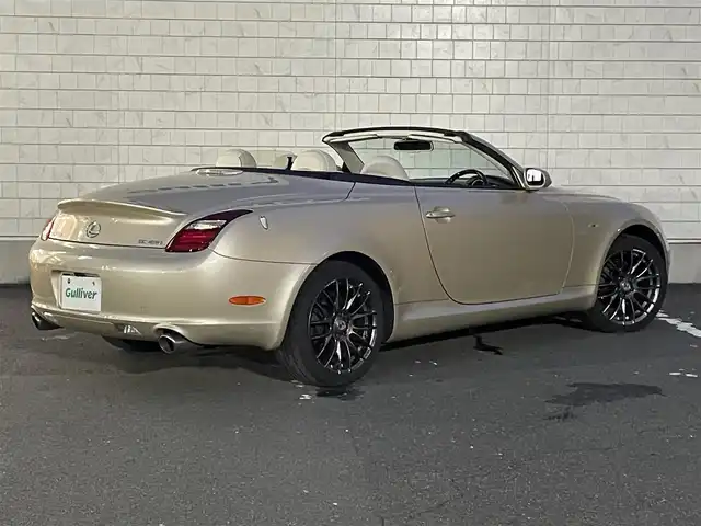 レクサス ＳＣ 430 愛知県 2007(平19)年 5.9万km プレミアムベージュメタリック ・純正マルチナビ/・CDチェンジャー/・マークレビンソン/・ETC/・パワーシート（運転席・助手席）/・シートヒーター（運転席・助手席）/・純正フロアマット/・社外18インチアルミホイール/・純正HIDヘッドライト/・リモコンキー/・クルーズコントロール/AISINドアスタビライザー