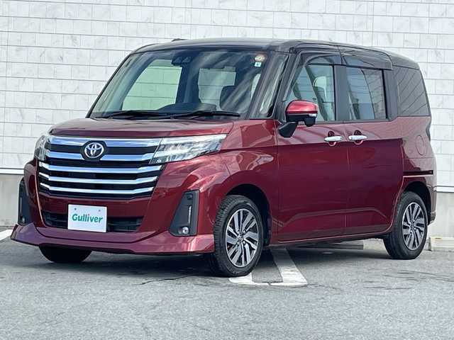 トヨタ ルーミー カスタムG 山形県 2021(令3)年 1.8万km ブラックマイカメタリック/ファイアークォーツレッドメタリック スマートアシストIII/・衝突回避支援ブレーキ機能/・先行車発進お知らせ機能/・車線逸脱警報機能/・標識認識機能/・ふらつき警報/・オートハイビーム/・コーナーセンサー/・アダプティブクルーズコントロール/両側パワースライドドア/純正ナビ(CD.DVD.BT.SD)/フルセグ/バックカメラ/アイドリングストップ/純正ドライブレコーダー/電動パーキングブレーキ/オートホールド/LEDヘッドライト/プッシュスタート/スマートキー