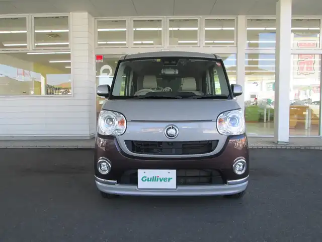 ダイハツ ムーヴ キャンバス G メイクアップ リミテッド　SAⅢ 千葉県 2018(平30)年 5.8万km スムースグレーマイカメタリック/プラムブラウンクリスタルマイカ 2トーン 純正8インチナビ、フルセグTV/全方位モニター/両側パワースライドドア/スマートアシストIII/LEDヘッドライト&LEDフォグ/横滑り防止装置/アイドリングストップ/前後ドライブレコーダー/TVキャンセラー/ETC/スマートキー/純正フロアマット/純正ドアバイザー