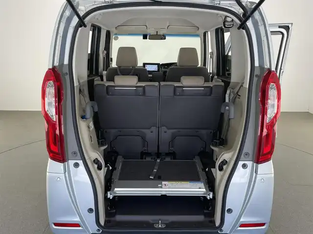 ホンダ Ｎ ＢＯＸ G スロープLホンダセンシング 愛知県 2019(令1)年 3.4万km モーニングミストブルーM 福祉車両/スロープ/純正ナビ/バックカメラ/片側パワースライドドア /ドライブレコーダー/ETC/LEDヘッドライト/純正アルミホイール