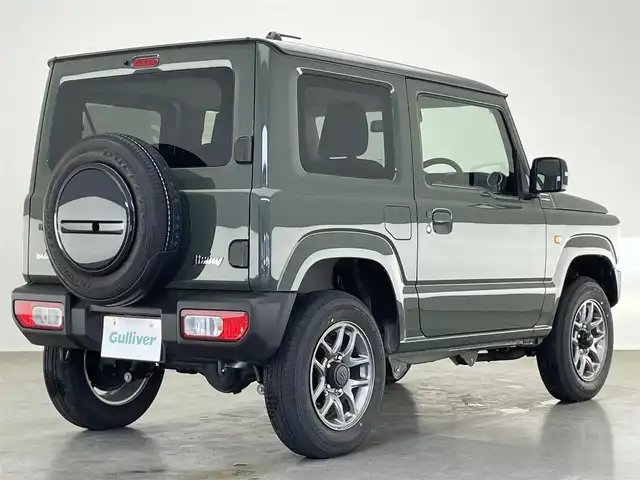 スズキ ジムニー XC 愛知県 2024(令6)年 0.1万km ジャングルグリーン 純正ナビ　フルセグＴＶ　Ｂｌｕｅｔｏｏｔｈ　デジタルインナーミラー　エマージェンシーブレーキ　衝突軽減　車線逸脱　コーナーセンサー　ＬＥＤオートライト　フォグ　電動パーキング　ＢＳＭ　ＥＴＣ　禁煙車