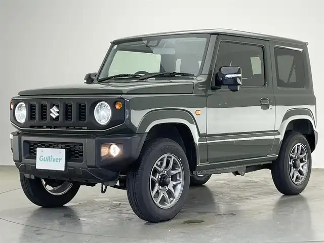 スズキ ジムニー XC 愛知県 2024(令6)年 0.1万km ジャングルグリーン 純正ナビ　フルセグＴＶ　Ｂｌｕｅｔｏｏｔｈ　デジタルインナーミラー　エマージェンシーブレーキ　衝突軽減　車線逸脱　コーナーセンサー　ＬＥＤオートライト　フォグ　電動パーキング　ＢＳＭ　ＥＴＣ　禁煙車