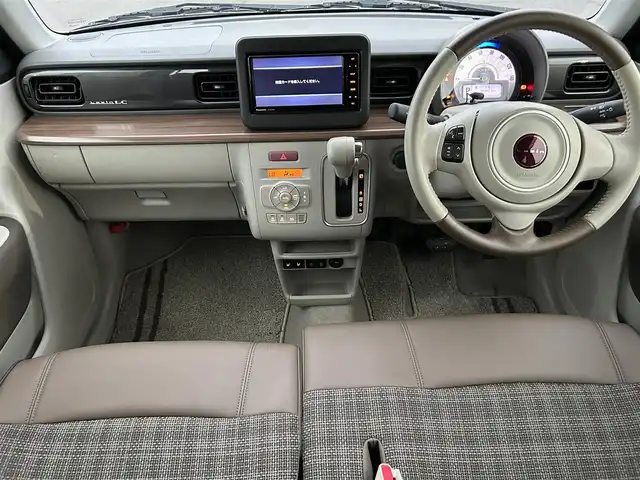 スズキ ラパン ＬＣ X 岡山県 2022(令4)年 2万km トラッドカーキメタリック/アーバンブラウン 2トーン 社外ナビ　/シートヒーター　/衝突被害軽減装置　/レーンキープアシスト　/横滑り防止装置　/パーキングアシスト　/バックカメラ　/Ｂｌｕｅｔｏｏｔｈ　/ＵＳＢ入力端子　/ＥＴＣ　/オートライト　/純正フロアマット　/ＬＥＤ