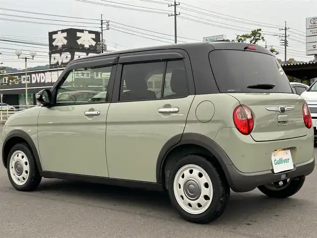 スズキ ラパン ＬＣ X 岡山県 2022(令4)年 2万km トラッドカーキメタリック/アーバンブラウン 2トーン 社外ナビ　/シートヒーター　/衝突被害軽減装置　/レーンキープアシスト　/横滑り防止装置　/パーキングアシスト　/バックカメラ　/Ｂｌｕｅｔｏｏｔｈ　/ＵＳＢ入力端子　/ＥＴＣ　/オートライト　/純正フロアマット　/ＬＥＤ