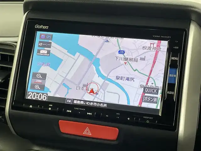 ホンダ Ｎ ＢＯＸ カスタム G ターボ Lパッケージ 福島県 2016(平28)年 6.1万km プレミアムベルベットパープル・パール 純正ナビ/・型番：VXM-165VFi/・フルセグTV/Bluetooth/CD/DVD/・バックカメラ/・ドライブレコーダー/両側パワースライドドア/クルーズコントロール/革巻きステアリング/・ステアリングリモコン/・パドルシフト/ハーフレザーシート/プッシュスタート/・スマートキー/HIDヘッドライト/・オートライト/・フォグライト/純正フロアマット/電動格納ミラー/ドアバイザー