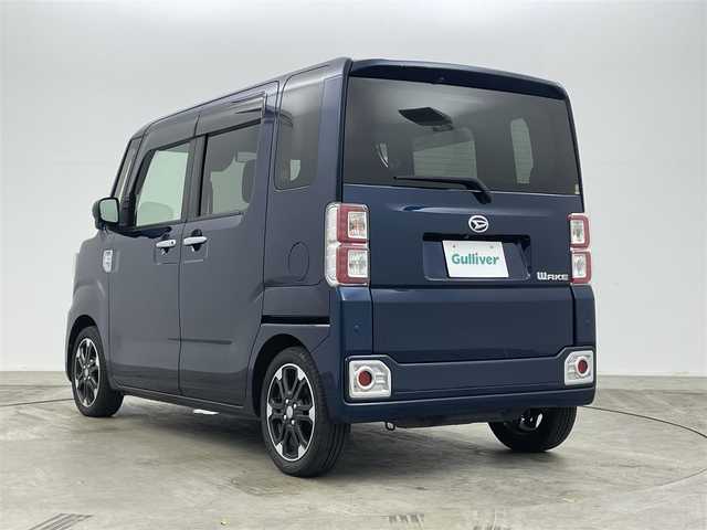 ダイハツ ウェイク G ターボVS SA Ⅲ 岡山県 2021(令3)年 6.7万km レーザーブルークリスタルシャイン スマートアシストIII/・衝突回避支援ブレーキ機能/・誤発進抑制機能(前方＋後方)/・車線逸脱警報機能/・ふらつき警報/・先行車発進お知らせ機能/・オートハイビーム/・標識認識機能/ワンオーナー		/純正8インチナビ	/【ナビ/フルセグ/Bluetooth/DVD/HDMI】	/パノラマモニター	/LEDヘッドライト（AUTO機能付き）	/ETC２．０/純正ドライブレコーダー（前）	/純正15インチアルミ	/コーナーセンサー（後）	/純正フロアマット	/ステアリングスイッチ	/プッシュスタート	/スマートキー×2	/後席サンシェイド/シートリフター/ドアバイザー