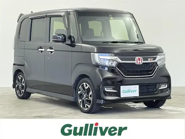ホンダ Ｎ ＢＯＸ カスタム G EX ターボ ホンダセンシング 千葉県 2018(平30)年 2.4万km クリスタルブラックパール ホンダセンシング/●衝突軽減ブレーキ〈CMBS〉/●誤発進抑制機能/●後方誤発進抑制機能/●歩行者事故低減ステアリング/●路外逸脱抑制機能/●ACC〈アダプティブ・クルーズ・コントロール〉/●LKAS〈車線維持支援システム〉/●オートハイビーム/●先行車発進お知らせ機能/●標識認識機能/純正ナビ/フルセグTV　BT AM FM CD DVD/バックカメラ/両側電動スライドドア/ETC