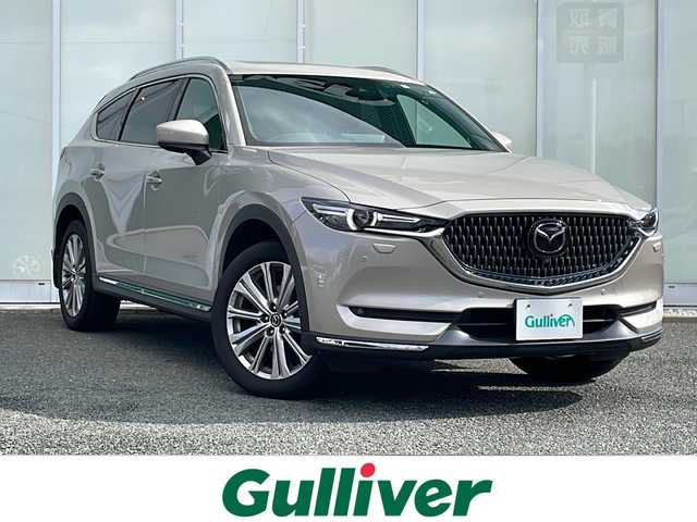 マツダ ＣＸ－８ XD エクスクルーシブモード 福岡県 2022(令4)年 5万km プラチナクォーツメタリック 純正ナビ/（Bカメラ、TV、Bluetooth、DVD、CD、AM、PM）/全方位カメラ/サンルーフ/BOSEサウンド/レザーシート/パワーシート/シートメモリ機能/シートヒーター/エアシート/ステアリングヒーター/電動リアゲート/ヘッドアップディスプレイ/BSM/ETC/ドラレコ/サンシェード/置くだけ充電/アイドリングストップ/車線逸脱警報/クリアランスソナー/ルーフレール/LEDヘッドライト/プッシュスタート/スマートキー/スペアキー/保証書/取扱説明書/ワンオーナー