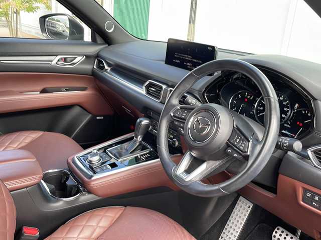 マツダ ＣＸ－８ XD エクスクルーシブモード 福岡県 2022(令4)年 5万km プラチナクォーツメタリック 純正ナビ/（Bカメラ、TV、Bluetooth、DVD、CD、AM、PM）/全方位カメラ/サンルーフ/BOSEサウンド/レザーシート/パワーシート/シートメモリ機能/シートヒーター/エアシート/ステアリングヒーター/電動リアゲート/ヘッドアップディスプレイ/BSM/ETC/ドラレコ/サンシェード/置くだけ充電/アイドリングストップ/車線逸脱警報/クリアランスソナー/ルーフレール/LEDヘッドライト/プッシュスタート/スマートキー/スペアキー/保証書/取扱説明書/ワンオーナー