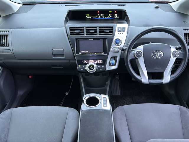 トヨタ プリウス α S ツーリングセレクション 茨城県 2013(平25)年 3.6万km レッドマイカメタリック 社外メモリナビ【AVIC-MRZ09】/(地デジTV・CD・DVD・BT・ラジオ再生)/クルーズコントロール/バックカメラ/ETC/オートライト/LEDヘッドライト/純正17inアルミホイール/純正フロアマット/スマートキー/デジタルインナーミラー