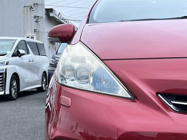 トヨタ プリウス α S ツーリングセレクション 茨城県 2013(平25)年 3.6万km レッドマイカメタリック 社外メモリナビ【AVIC-MRZ09】/(地デジTV・CD・DVD・BT・ラジオ再生)/クルーズコントロール/バックカメラ/ETC/オートライト/LEDヘッドライト/純正17inアルミホイール/純正フロアマット/スマートキー/デジタルインナーミラー