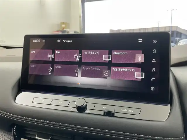 日産 エクストレイル G e－4ORCE 埼玉県 2025(令7)年 0.2万km ブリリアントホワイトパール/スーパーブラック 2トーン プロパイロット　純正１２．３インチナビ　アラウンドビューモニター　ＢＳＩ　ビルトインＥＴＣ２．０　インテリジェントルームミラー　ステアリングヒーター　シートヒーター　ワイヤレス充電　メモリシート　ＴＶ