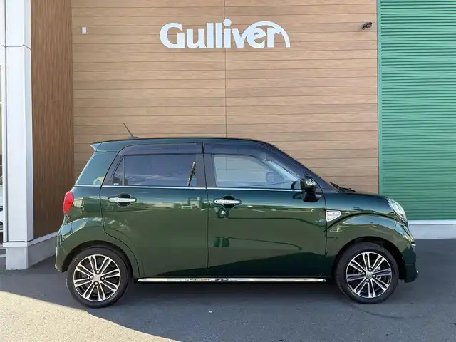 ダイハツ キャスト スタイル G ターボ VS SAⅢ 埼玉県 2023(令5)年 1.6万km ダークエメラルドマイカ 登録時15292km/ワンオーナー/ターボ車/スマートアシスト3/　・衝突回避支援ブレーキ（車両・歩行者）/　・誤発進抑制制御機能（前方・後方）/　・先行車発進お知らせ/　・車線逸脱警報機能/　・オートハイビーム/純正メモリーナビ【NMZL-W730】/　・フルセグTV（走行時視聴可能）/　・CD/DVD再生/　・HDMI/USB端子/　・Bluetooth接続/　・SDミュージックサーバー/　・パノラマモニター（全周囲カメラ）/　・ナビ連動ドライブレコーダー/MOMO革巻きステアリング/アイドリングストップ/前席シートヒーター/純正15インチAW/LEDヘッドライト/LEDフォグライト/プッシュスタート/スマートキー×2/オートエアコン/ドアバイザー/保証書/取扱説明書/ナビ取扱説明書/ディーラー記録簿（R6.R7）/