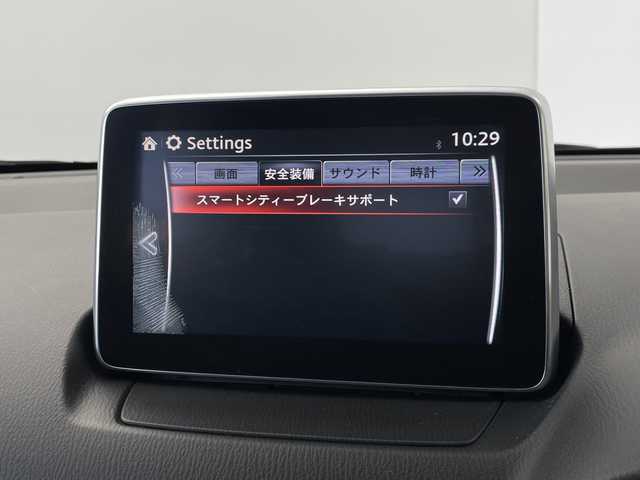 マツダ デミオ XD 群馬県 2015(平27)年 4.7万km ブルーリフレックスマイカ 禁煙車　純正７インチナビ　バックカメラ　衝突軽減システム　横滑り防止装置　ビルトインＥＴＣ　Ｉ－ＳＴＯＰ　ヘッドライトレベライザー　電動格納ミラー　スマートキー　プッシュスタート　純正フロアマット