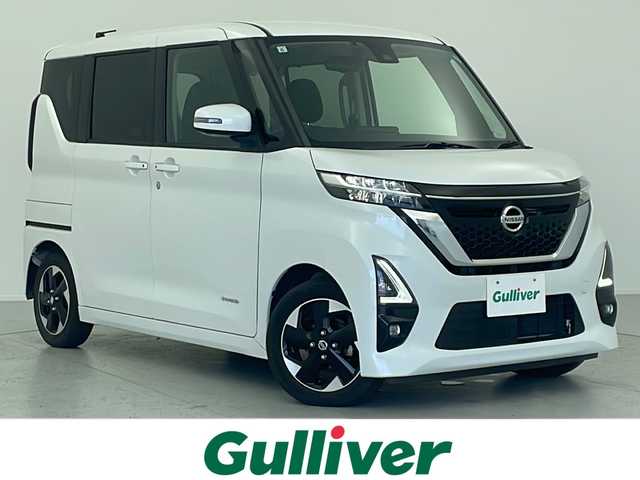 日産 ルークス ハイウェイスター X 愛知県 2021(令3)年 2.3万km ホワイトパール 両側パワースライドドア/ディスプレイオーディオ/コーナーセンサー/アラウンドビューカメラ/ヘッドライトレベライザー/車線逸脱警報/LEDライト　/１４インチAW/スマートキー/ETC　