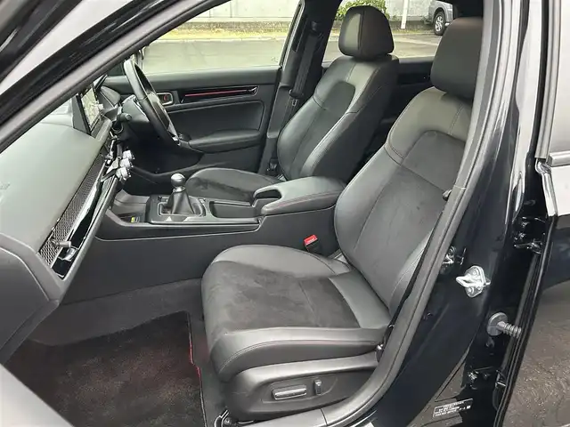 ホンダ シビック EX 静岡県 2023(令5)年 1.5万km クリスタルブラックパール HondaSENSING/純正コネクトナビ/　AM FM Bluetooth USB AppleCarPlay AndroidAuto/フルセグTV/バックモニター/前後方ドライブレコーダー/LEDオートヘッドランプ/レーダークルーズコントロール/ハーフレザーシート/シートヒーター(前席)/ワイヤレス充電/フロントロアスカート/ウイングスポイラー/ビルトインETC2.0/BOSEプレミアムサウンド/6速MT/パワーシート(前席)