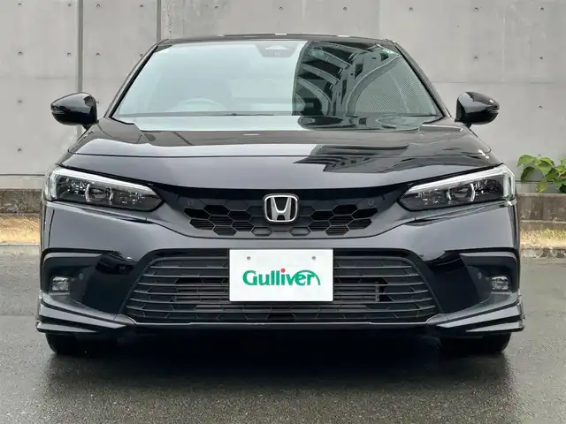 ホンダ シビック EX 静岡県 2023(令5)年 1.5万km クリスタルブラックパール HondaSENSING/純正コネクトナビ/　AM FM Bluetooth USB AppleCarPlay AndroidAuto/フルセグTV/バックモニター/前後方ドライブレコーダー/LEDオートヘッドランプ/レーダークルーズコントロール/ハーフレザーシート/シートヒーター(前席)/ワイヤレス充電/フロントロアスカート/ウイングスポイラー/ビルトインETC2.0/BOSEプレミアムサウンド/6速MT/パワーシート(前席)