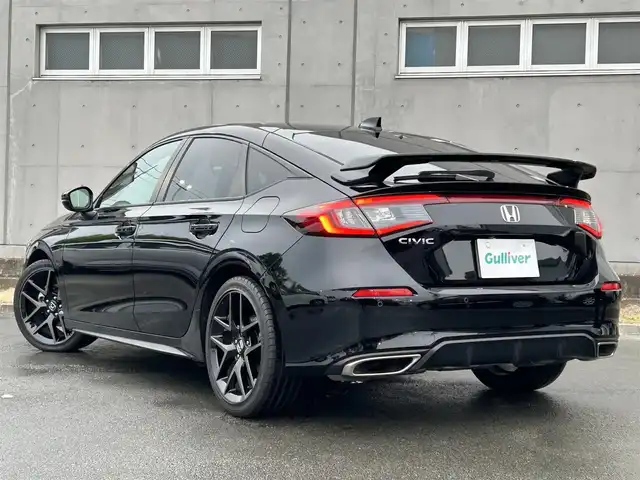 ホンダ シビック EX 静岡県 2023(令5)年 1.5万km クリスタルブラックパール HondaSENSING/純正コネクトナビ/　AM FM Bluetooth USB AppleCarPlay AndroidAuto/フルセグTV/バックモニター/前後方ドライブレコーダー/LEDオートヘッドランプ/レーダークルーズコントロール/ハーフレザーシート/シートヒーター(前席)/ワイヤレス充電/フロントロアスカート/ウイングスポイラー/ビルトインETC2.0/BOSEプレミアムサウンド/6速MT/パワーシート(前席)
