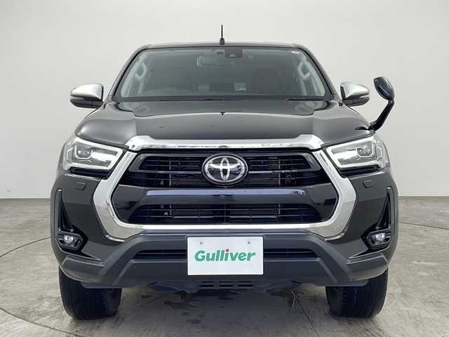 トヨタ ハイラックス Z 兵庫県 2021(令3)年 5万km アティチュードブラックマイカ ・社外ナビ/BT/USB/iPod/SD/・トヨタセーフティセンス/・レーダークルーズコントロール/・衝突軽減システム/・横滑り防止装置/・レーンキープアシスト/・ダウンヒルアシストコントロール/・センターデフロック/・アイドリングストップ/・クリアランスソナー/・前後コーナーセンサー/・バックカメラ/・パワーヒート/・LEDオートライト/・寒冷地仕様/・革調シートカバー/・GRハードトノカバー/・ETC/・純正ドライブレコーダー（前後）/・MTモード付AT/・純正AW/・AAC/・スマートキー/・プッシュスタート/・W＋サイドエアバッグ/・カーテンエアバッグ