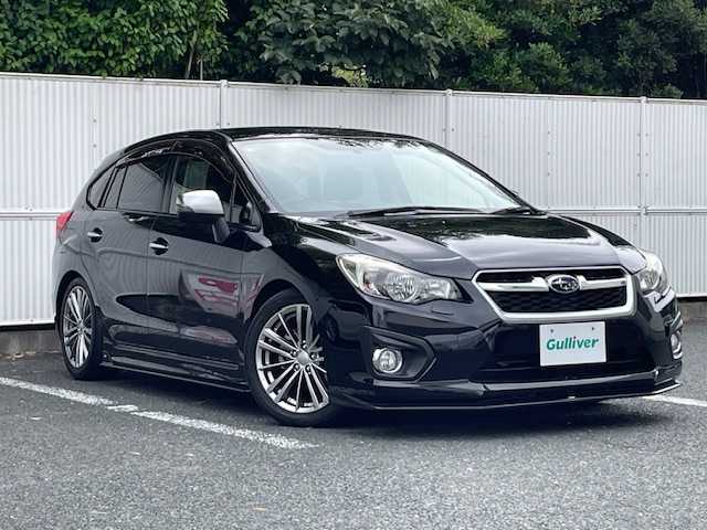 スバル インプレッサ スポーツ 2．0i－Sリミテッド 茨城県 2014(平26)年 8.7万km クリスタルブラックシリカ ワンオーナー　/ＥＴＣ　/社外ナビ　/ワンセグテレビ　/Ｂｌｕｅｔｏｏｔｈ　/パドルシフト　/アイドリングストップ　/クルーズコントロール　/純正ＡＷ　/純正フロアマット　/パワーシート　/取扱説明書　/保証書　/スマートキー/スペアキー１
