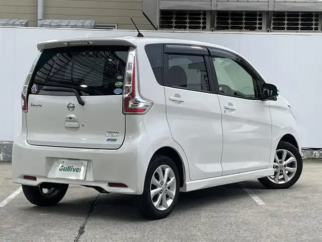 日産 デイズ ハイウェイスターX 青森県 2016(平28)年 7.1万km ホワイトパール 社外SDナビ（AVIC-MRZ02）/・CD/AUX/SD/ワンセグTV/スマートキー/スペアキー/アラウンドビューモニター/エマージェンシーブレーキ/D席シートヒーター/ＬＥＤヘッドライト/純正１４ＡＷ/冬用タイヤ積込み有/新車時保証書/取扱説明書
