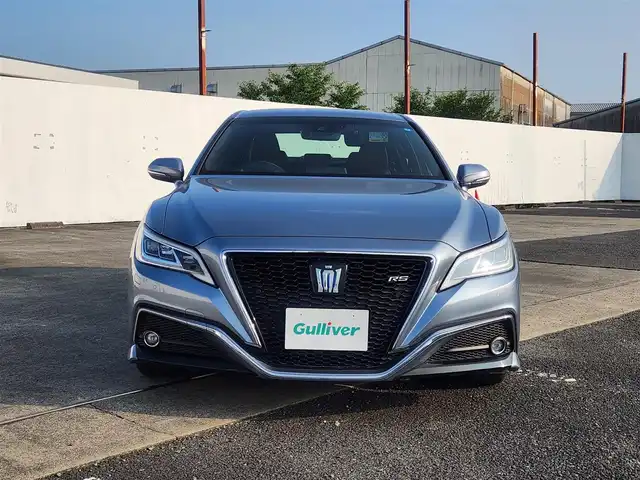 トヨタ クラウン ハイブリッド RS アドバンス 群馬県 2019(令1)年 7.1万km プレシャスガレナ 〇純正8インチナビ/〇フルセグTV/〇バックカメラ/〇ビルトインETC2.0/〇ドライブレコーダー/〇セーフティセンス/・レーダークルーズコントロール/・プリクラッシュセーフティ/〇ブラインドスポットモニター/〇カラーヘッドアップディスプレイ/〇三眼LEDヘッドランプ/〇オートライト/〇フォグランプ/〇純正18インチアルミ/〇革巻きステアリング/〇パドルシフト/〇ステアリングヒーター/〇合皮/ブランノーブコンビシート（ブラック/テラロッサ）/〇シートヒーター/〇パワーシート/〇スマートキー/〇禁煙車