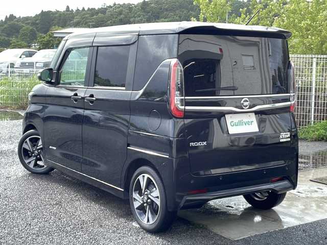 日産 ルークス HWS Gターボ プロパイロットED 千葉県 2023(令5)年 1.9万km ブラック プロパイロット　1オーナー　ナビＡＶＩＣ－ＲＷ７１２　全方位カメラ　両側電動ドア　ハンズフリーオートスライドドア　BT ETC 前後センサー　ＬＥＤライト　電動パーキング　オートホールド　スマートキー