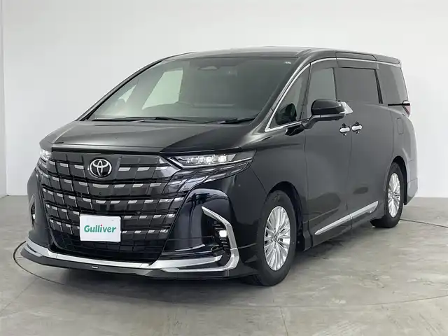トヨタ アルファード Z 愛知県 2024(令6)年 4.1万km ブラック モデリスタREGAL DIGNITY STYLEセット/　　・フロントスポイラー/　　・サイドスカート/　　・リヤスタイリングキット/純正メーカーオプション17インチアルミホイール/サイドエンブレムイルミ/モデリスタマルチカラーインテリアイルミネーション/トヨタチームメイト/トヨタセーフティセンス/クリアランスソナー/ブラインドスポットモニター/デジタルインナーミラー/ドライブレコーダー/ヘッドアップディスプレイ/純正コネクトナビ付14インチディスプレイオーディオ/　　・フルセグ/BT/パノラミックビューモニター/ビルトインETC2.0/置くだけ充電/AC100V/純正13.2インチ後席フリップダウンモニター/左右独立型ムーンルーフ/ユニバーサルステップ/本革巻3本スポークステアリングリモコン/エグゼクティブパワーシート/シートポジションメモリ機能（D席）/キャプテンシート/パワーオットマン（2列目）/シートヒーター（1、2列目）/ベンチレーション（1、2列目）/3眼LEDヘッドライト/デイライト/シーケンシャルランプ/社外ドアハンドルプロテクター