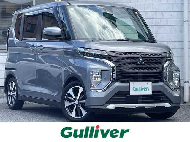 三菱 ｅＫクロススペース G 福岡県 2021(令3)年 4.3万km チタニウムグレーメタリック ワンオーナー/カロッツエリアメモリナビ【AVIC-RW811】/　(AM/FM/CD/DVD/Bluetooth/フルセグTV)/バックカメラ/運転支援機能/・衝突被害軽減ブレーキ/・車線逸脱警報/・先行車発進お知らせ/・速度標識表示/・道路標識表示/・ふらつき警報/・ヒルディセントコントロール/片側パワースライドドア/純正15インチアルミホイール/セルスター前後ドライブレコーダー【CSD-790FHD】/ビルトインETC/革巻きステアリング/ステアリングスイッチ/シートヒーター(D/N席)/社外フロアマット/電格ウインカーミラー/ドアバイザー/USB端子/アクセサリーソケット/ISOFIX/スペアキー×1/保証書/取扱説明書/ナビ取扱説明書