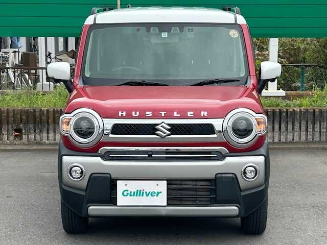 スズキ ハスラー Jスタイル 茨城県 2021(令3)年 3.2万km フェニックスレッドパール/ホワイト2トーンルーフ 純正９型ナビ　/ドライブレコーダー前後　/ビルトインＥＴＣ　/アラウンドビューモニター　/パーキングアシスト/アイドリングストップ　/衝突軽減システム　/横滑り防止装置　/オートライト　/ＬＥＤヘッドライト/シートヒーター/純正15インチアルミホイール/純正フロアマット/コーナーセンサー/レーンキープアシスト/USB入力端子/ルーフレール/スマートキー