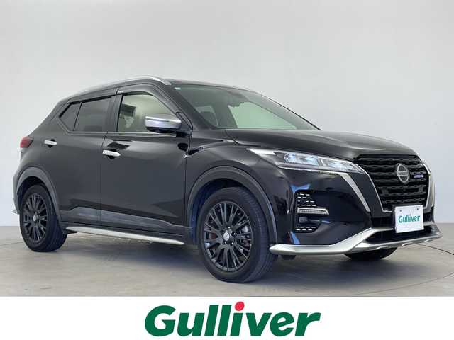日産 キックス オーテック 鹿児島県 2021(令3)年 3.2万km ピュアブラック 純正9インチナビ/（Bluetooth/DVD/CD/SD/フルセグ）/ビルトインETC/アラウンドビューモニター/デジタルインナーミラー/インテリジェントクリアランスソナー（前後)/ドライブレコーダー/プロパイロット/クルーズコントロール/LEDヘッドライト/プロパイロット/オーテック　合皮シート/シートヒーター/ハンドルヒーター/ルーフレール/純正フロアマット/プッシュスタート/純正アルミホイール