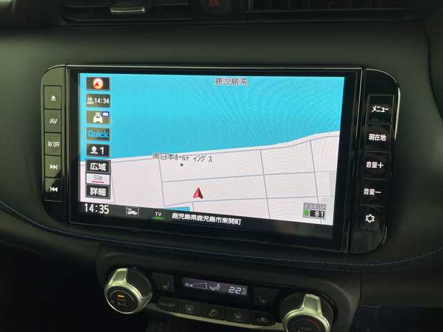 日産 キックス オーテック 鹿児島県 2021(令3)年 3.2万km ピュアブラック 純正9インチナビ/（Bluetooth/DVD/CD/SD/フルセグ）/ビルトインETC/アラウンドビューモニター/デジタルインナーミラー/インテリジェントクリアランスソナー（前後)/ドライブレコーダー/プロパイロット/クルーズコントロール/LEDヘッドライト/プロパイロット/オーテック　合皮シート/シートヒーター/ハンドルヒーター/ルーフレール/純正フロアマット/プッシュスタート/純正アルミホイール