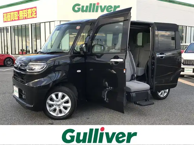 スバル シフォン G スマートアシスト 鳥取県 2019(令1)年 4.8万km ブラックマイカメタリック ４・W・D/福祉車車両/助手席ウィングシート（リフトタイプ）/純正ナビ/フルセグ/CD/DVD/USB/BT/全方位カメラ/スマートアシスト/コーナーセンサー/片側パワースライドドア/ドライブレコーダー・ETC/前席シートヒーター/LEDヘットライト/社外14インチアルミホイール/プッシュエンジンスタート/アイドリングストップ/スペアキー/フロアマット・ドアバイザー/スタットレスセット積込み/（タイヤ溝６部山）