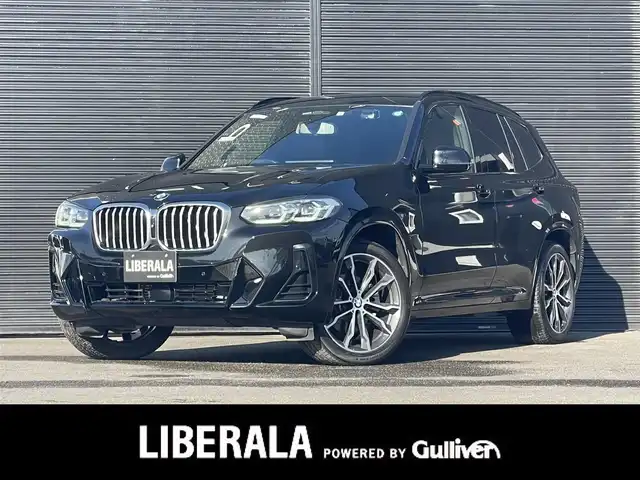 ＢＭＷ Ｘ３ xDrive20d Mスポーツ 山梨県 2022(令4)年 1.9万km サファイアブラックP 黒革/シートＨ　/ＬＥＤヘッド　/Ａハイビーム　/アンビエントライト　/ミラー型ＥＴＣ　/純正ＨＤＤナビ　/３６０カメラ　/ＡＣＣ　/ＬＫＡ　/ＢＳＡ　/パドルシフト　/パワーバックドア　/フットオープナー