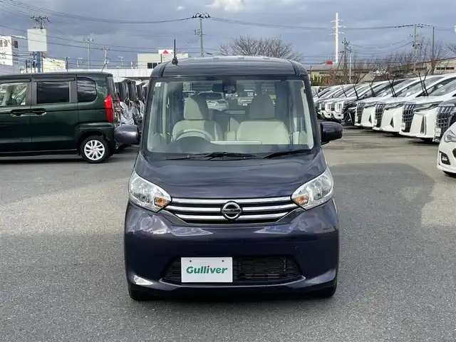 日産 デイズ ルークス X 山形県 2015(平27)年 7.8万km プレミアムパープルP ４WD/衝突軽減システム/純正SDナビ/　　【CD　BT　フルセグ　USB　AUX】/アラウンドビューモニター/片側パワースライド/シートヒーター/純正14インチアルミホイール/アイドリングストップ/純正フロアマット/電動格納ミラー/スマートキー