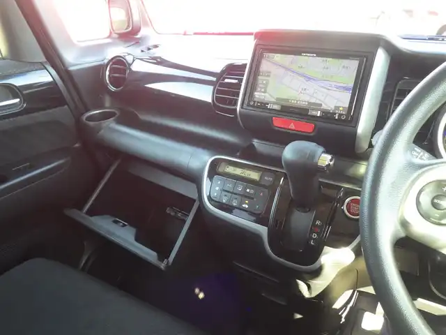 ホンダ Ｎ ＢＯＸ カスタム G Lパッケージ 千葉県 2012(平24)年 8.3万km プレミアムゴールドパープルパール 左パワースライドドア/右イージークローザードア/社外メモリーナビ/地デジTV/【DVD/CD再生機能　Bluetooth接続】/ステアリングスイッチ/ETC/HIDヘッドライト/フォグライト/ウインカーミラー/純正14インチアルミホイル/スマートキー