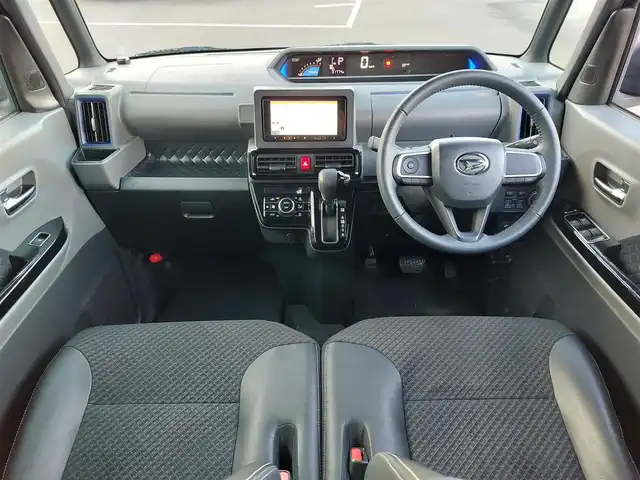 ダイハツ タント カスタム RS 東京都 2019(令1)年 3.2万km ブラックマイカメタリック 社外ナビ/両側パワースライドドア/ハーフレザーシート/スマートアシスト/衝突軽減ブレーキ/コーナーセンサー/アイドリングストップ/スマートキー/プッシュスタート/LEDヘッドライト/純正アルミホイール