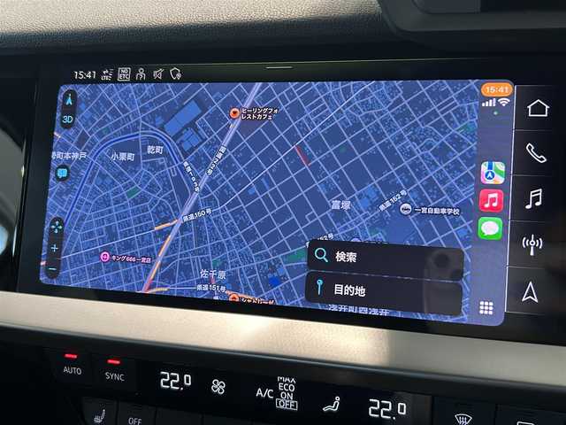 アウディ Ａ３ SB 30TFSI Sライン 愛知県 2021(令3)年 3.4万km 黒 コンビニエンス＆アシスタンスパッケージ/Sライン・ハーフレザーシート/ナビゲーションパッケージ/Audiプレセンス/アダプティブクルーズコントロール/ワイヤレスデバイスチャージャー/バーチャルコックピット/car play/Bluetooth/プッシュスタート/ETC