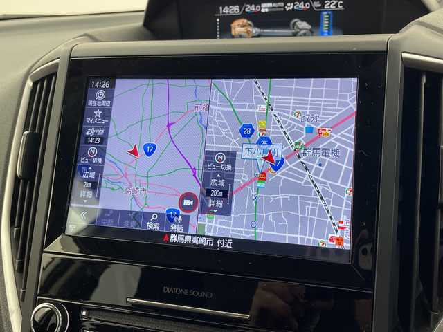 スバル フォレスター ハイブリッド アドバンス 群馬県 2023(令5)年 1.9万km クリスタルホワイトパール 社外7インチメモリーナビ　バックカメラ　スマートリアビューカメラ　ハーフレザーシート　前席パワーシート　D席メモリ付パワーシート　４WD　ルーフレール　デジタルインナーミラー　衝突軽減ブレーキ