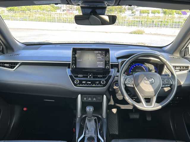 トヨタ カローラ クロス ハイブリッド Z 沖縄県 2021(令3)年 6.1万km アティチュードブラックマイカ モデリスタエアロ　/純正ディスプレイオーディオ　/バックモニター　/トヨタセーフティーセンス　/レーダークルーズコントロール　/パワーバックドア　/パワーシート　/ハーフレザーシート/シートヒーター　/純正フロアマット/純正18インチAW/ETC