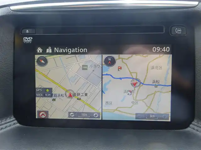 マツダ ＣＸ－５ XD 静岡県 2015(平27)年 8.2万km ソニックシルバーM ワンオーナー　禁煙車/マツダコネクト/（BT/USB/CD/DVD/AUX/フルセグTV）/バックカメラ/サイドカメラ（助手席側）/クルーズコントロール/スマートシティブレーキサポート/ETC/前方ドライブレコーダー/LEDヘッドランプ　オートライト/AFS/純正フロアマット　ドアバイザー/ステアリングスイッチ/プッシュスタートボタン/スマートキー×2個/アイドリングストップ